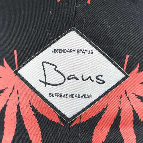 baus 红叶胶印棒球帽户外遮阳防晒男女软顶棉鸭舌帽外贸原单帽子
