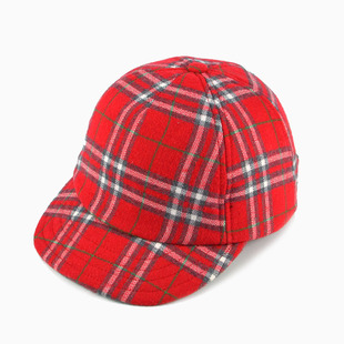 sense of grace日本新款夹薄棉棒球帽时尚女鸭舌帽英伦格纹马球帽