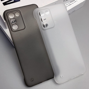 适用realme真我Q3s手机壳新款 真我q3s无边框RMX3461保护壳超薄半包防摔Q3S磨砂透明硬壳简约男女外壳