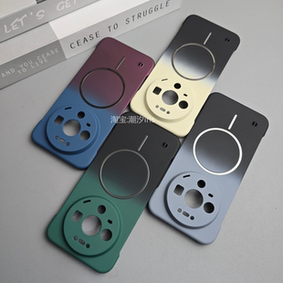 适用华为Mate80手机壳新款 mate80Pro磁吸无边框超薄保护套半包防摔mate80ProMax磨砂肤感硬壳潮牌外壳