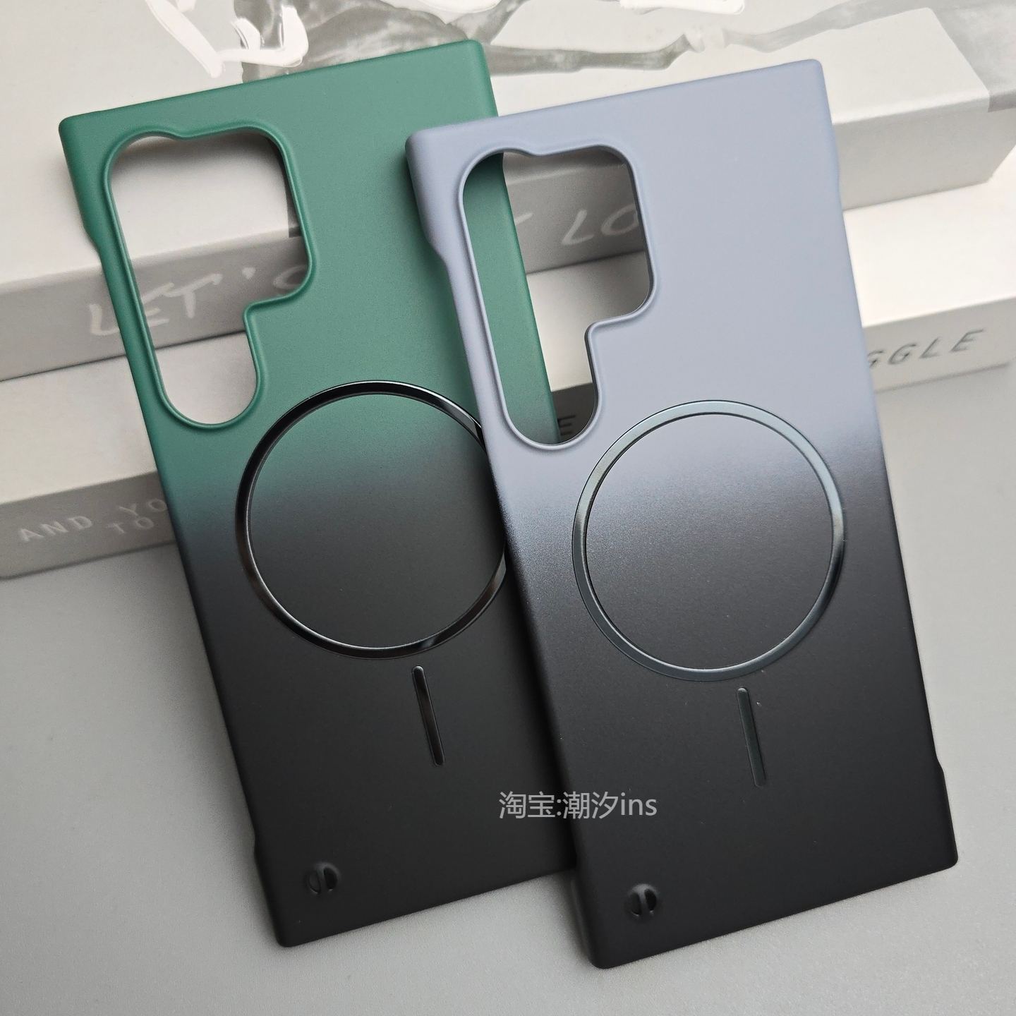 适用三星S25Ultra手机壳S24新款s23ultra磁吸无边框S24+超薄保护套半包防摔S24Ultra磨砂肤感硬壳潮牌S23外壳