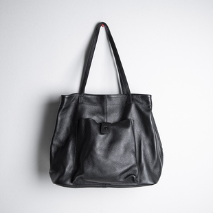 秋冬新款 单肩包女真皮大容量托特包软皮头层牛皮通勤手提包大包