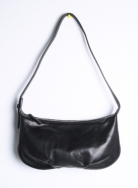 JUUZ LAN真皮饺子包女羊皮腋下包小众设计单肩斜挎包软皮小包包