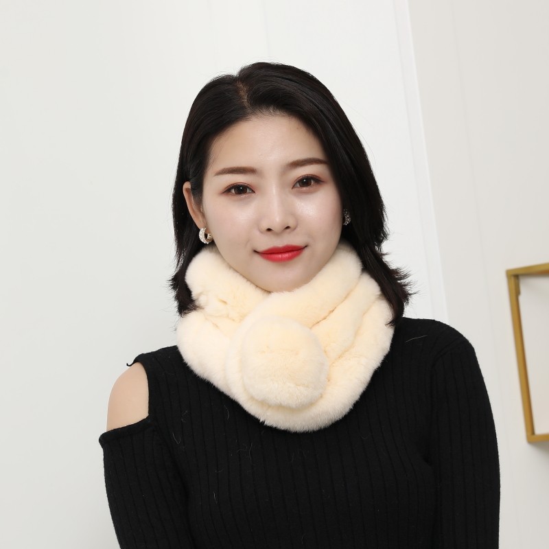 磊璇獭兔毛围巾围脖冬季保暖男女百搭三管大球皮草围脖套加厚披肩,服饰配件/皮带/帽子/围巾,围巾/丝巾/披肩,淘宝优惠券,粉丝福利购,淘宝优惠卷