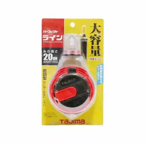 日本田岛tajima划线收卷粉斗弹线器粉线盒PL-1700红白蓝粉