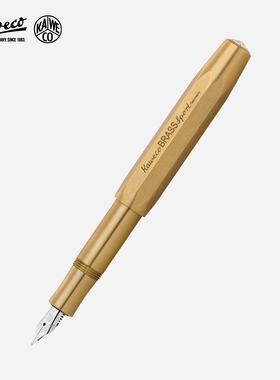 德国KAWECO钢笔 卡维克 Brass黄铜系列 Sport运动款 金属练字书写速写男女朋友送礼物礼品刻字墨水笔进口钢笔