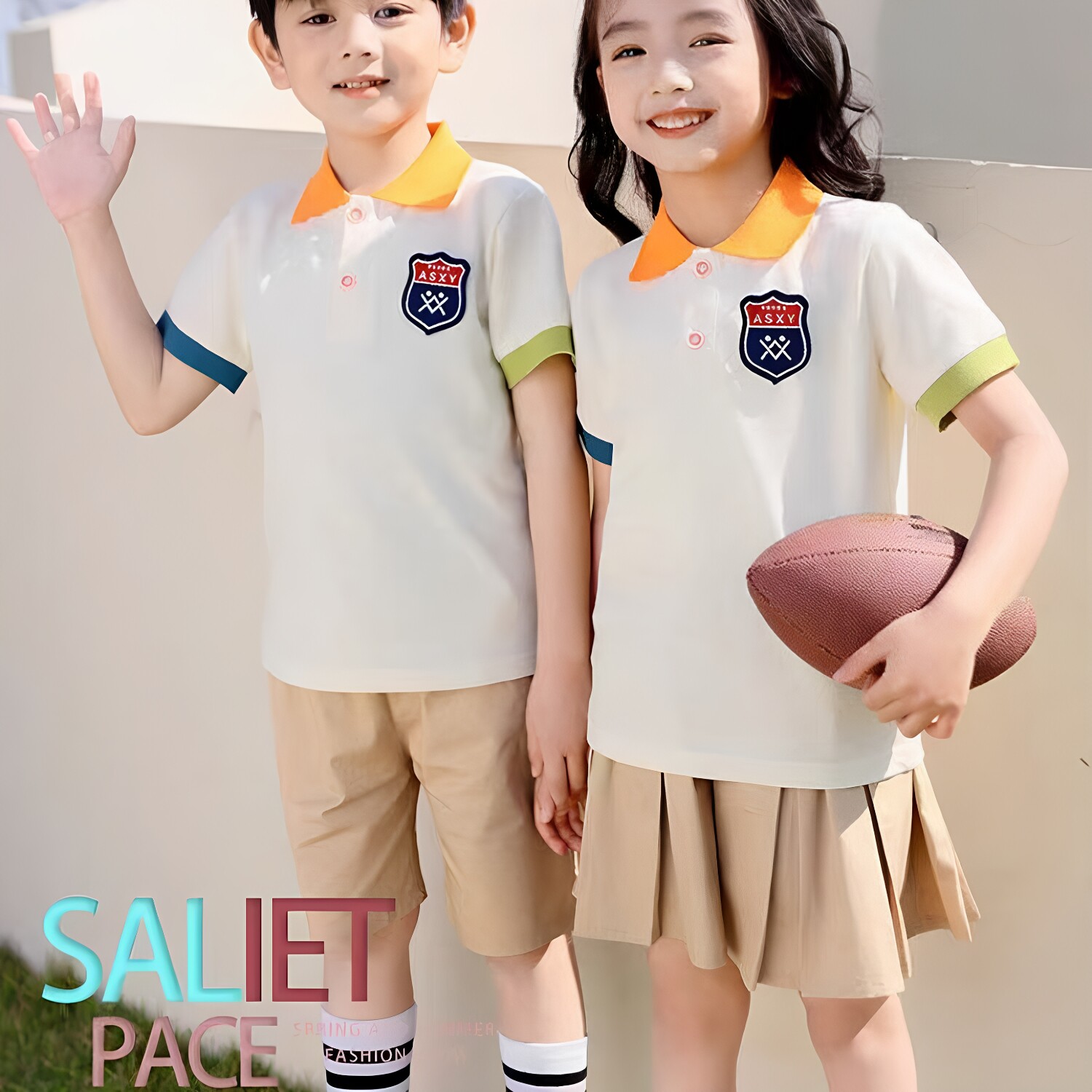 幼儿园园服小中学校服拼接短袖童校服/园服