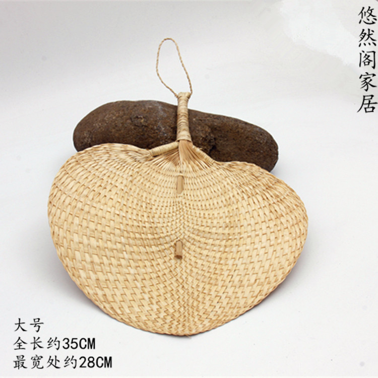 완전 수제 해바라기 부채 매일 복숭아 모양의 작은 부채 댄스 부채 바나나 부채 수동 부채 끝없는 바나나 부채