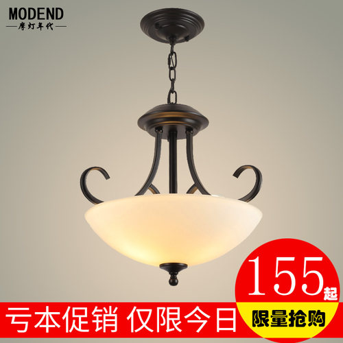 铁艺吊灯单头美式乡村