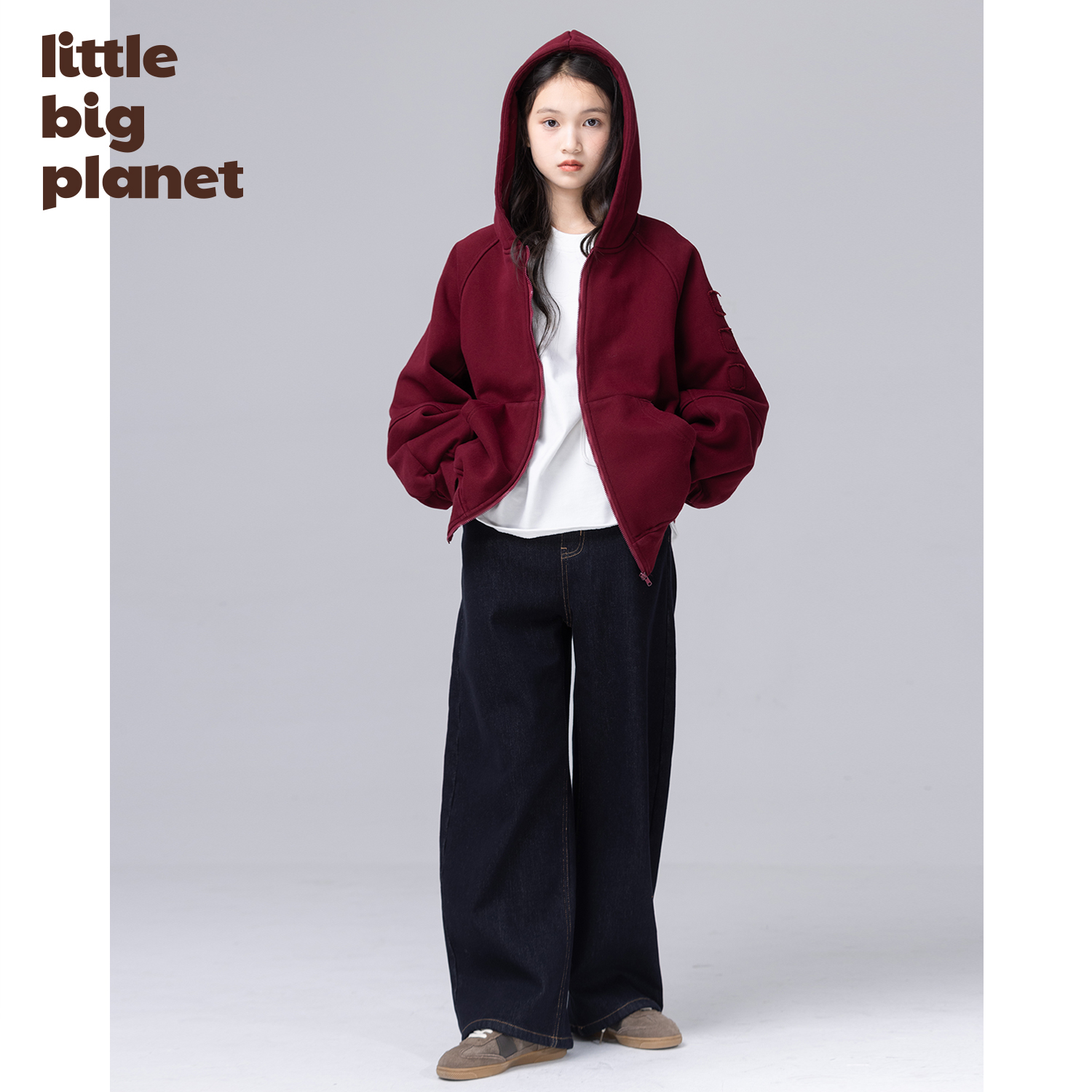 小小大星球保暖加绒卫衣外套