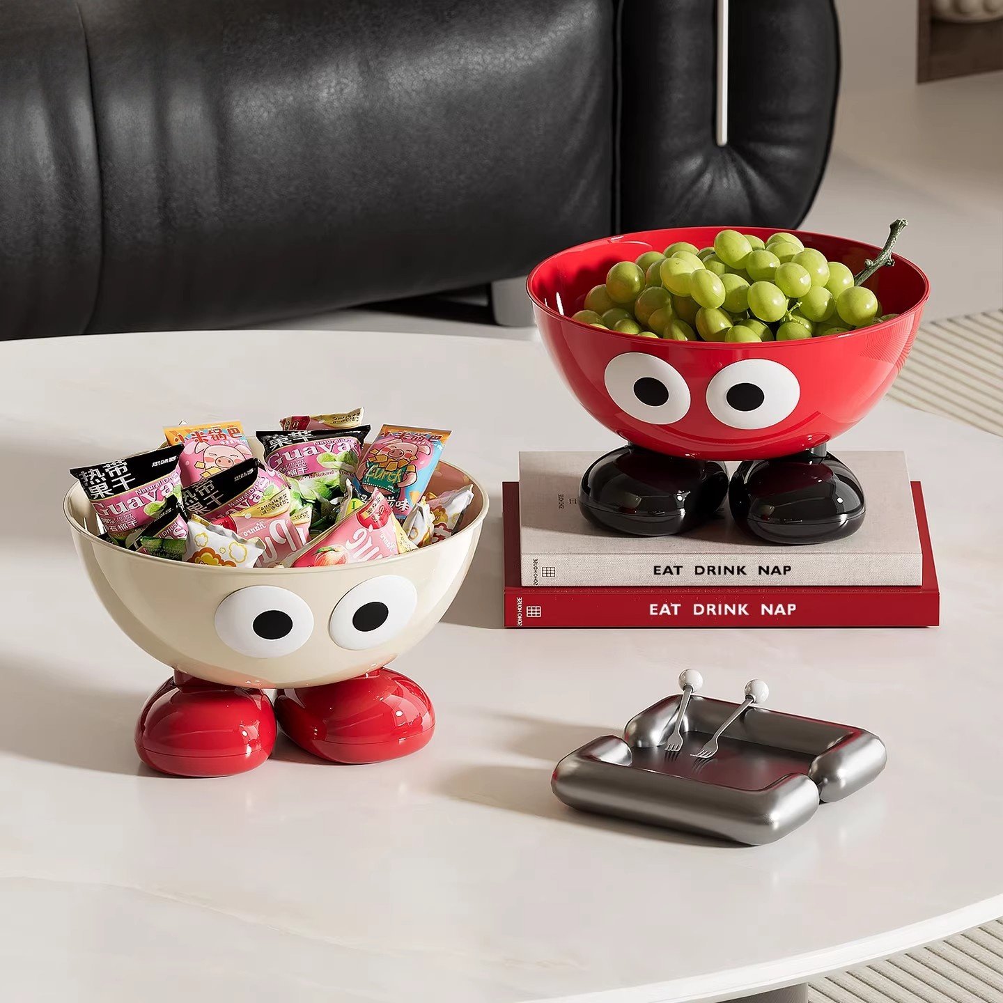 日本进口MUJIE零食盘水果盘客厅茶几家用新款可爱新家乔迁糖果,餐饮具,果盆/果盘/果篮,淘宝优惠券,粉丝福利购,淘宝优惠卷