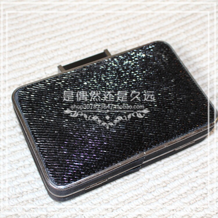 包邮新款整包贴钻黑色女包手拿晚宴包手挎宴会包低调有品潮流包包图片
