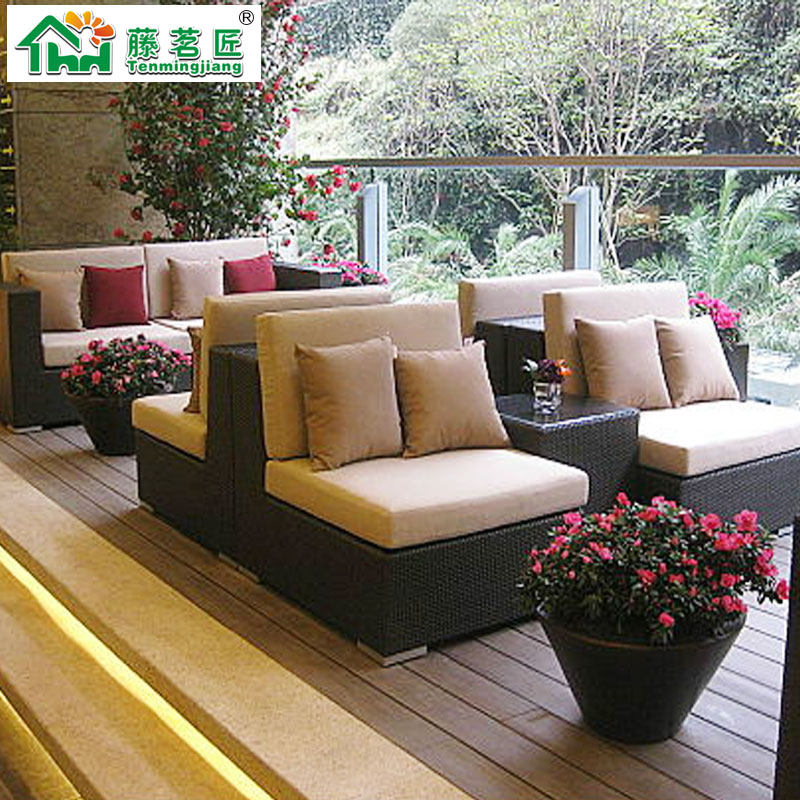 餐厅桌椅东南亚藤椅休闲酒店椅饭店桌椅组藤桌椅组合特价厂家直销