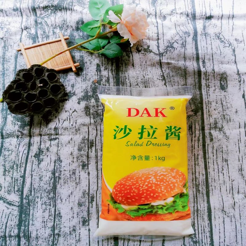 整箱包邮DAK大可香甜沙拉酱1kgX12袋手抓饼调味品水果蔬菜沙拉酱 粮油调味/速食/干货/烘焙 沙拉/千岛/蛋黄酱/油醋汁 原图主图