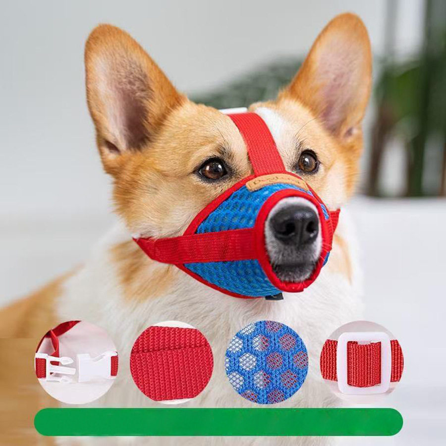 时尚新款狗狗嘴套防咬乱叫狗狗口罩小型犬柴犬狗套狗罩套嘴巴套