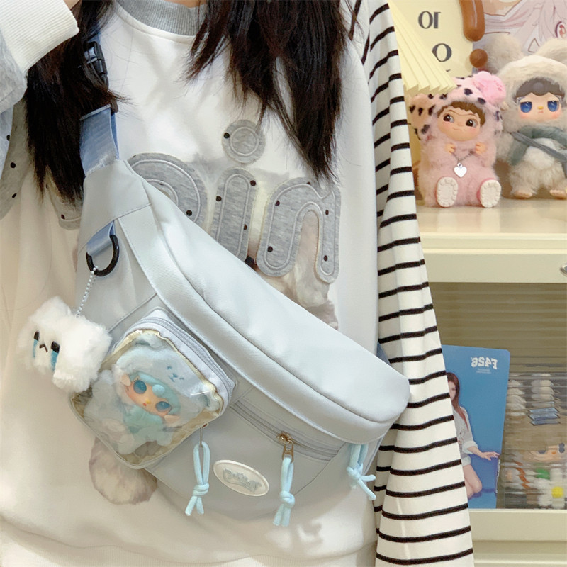 儿童胸包2025秋大容量韩版小腰包小挎包女单肩斜挎包可爱少女森系,箱包皮具/热销女包/男包,胸包,淘宝优惠券,粉丝福利购,淘宝优惠卷