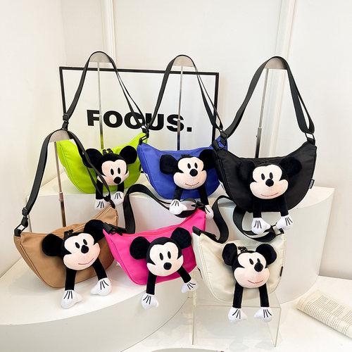 毛绒米奇出游背包2024新款时尚