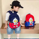 儿童双肩包幼儿园超人背包男孩帆布卡通书包男童一年级开学书包潮