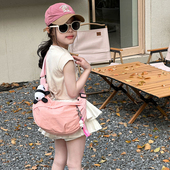 大容量饺子包包2025新款 女童轻便潮酷斜挎包男孩运动休闲春游背包