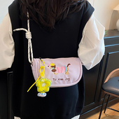 儿童卡通包包2025新款 女童宝宝可爱腊肠狗斜挎包小女孩外出配饰包