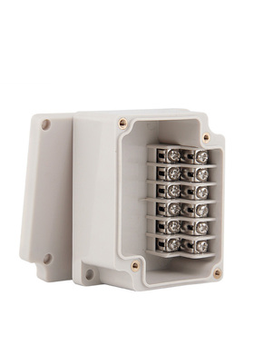 6P端子盒 户外接线盒带端子 6位20安接线端子盒 室内室外通用IP66