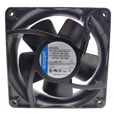 原装ebmpapst 4650N 12038 230V 19W 12CM 交流风扇