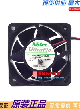 原装正品Nidec 6025 U60T24MS9A7-53J56 24V 0.05A 6CM变频器风扇