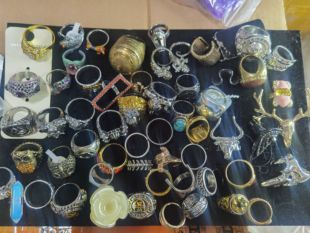 欧美外贸孤品复古戒指老货默认微瑕圈口不详介意慎拍50215