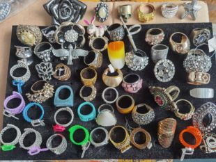 欧美外贸孤品复古戒指老货默认微瑕圈口不详介意慎拍50213