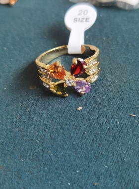 欧美外贸孤品复古戒指老货默认微瑕氧化介意慎拍7022