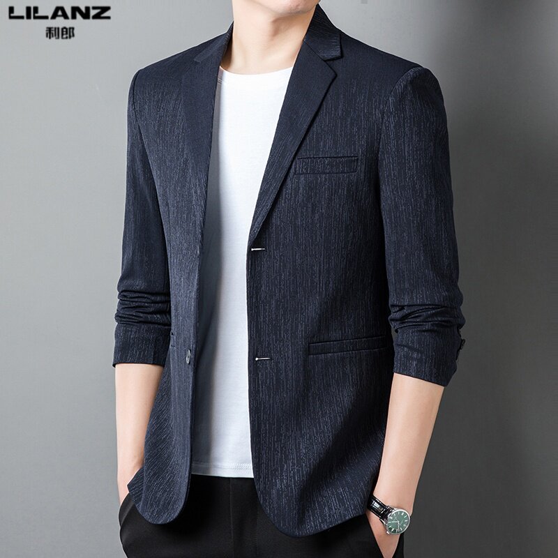 利郎男装休闲西服2026春季新款修身单西外套男士时尚韩版薄款西装