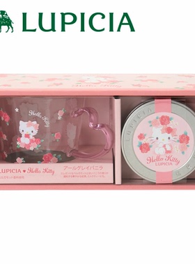 日本lupicia绿碧茶园&三丽鸥联名玻璃水杯茶叶罐礼盒卡通茶杯套装