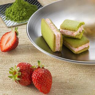 日本kyoto veneto京都宇治抹茶草莓巧克力夹心曲奇饼干礼盒装