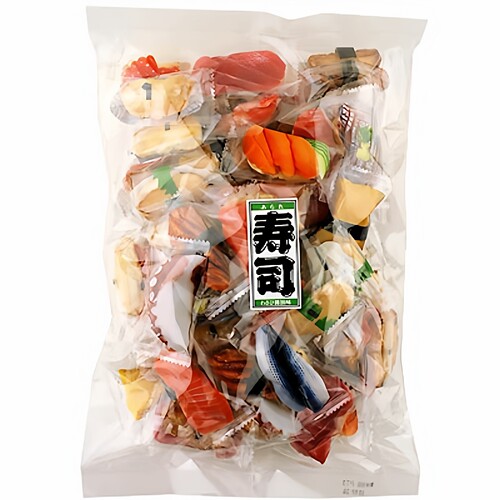 新品日本 寿司あられ寿司混合口味虾片仙贝海鲜片酱油味芥末200g