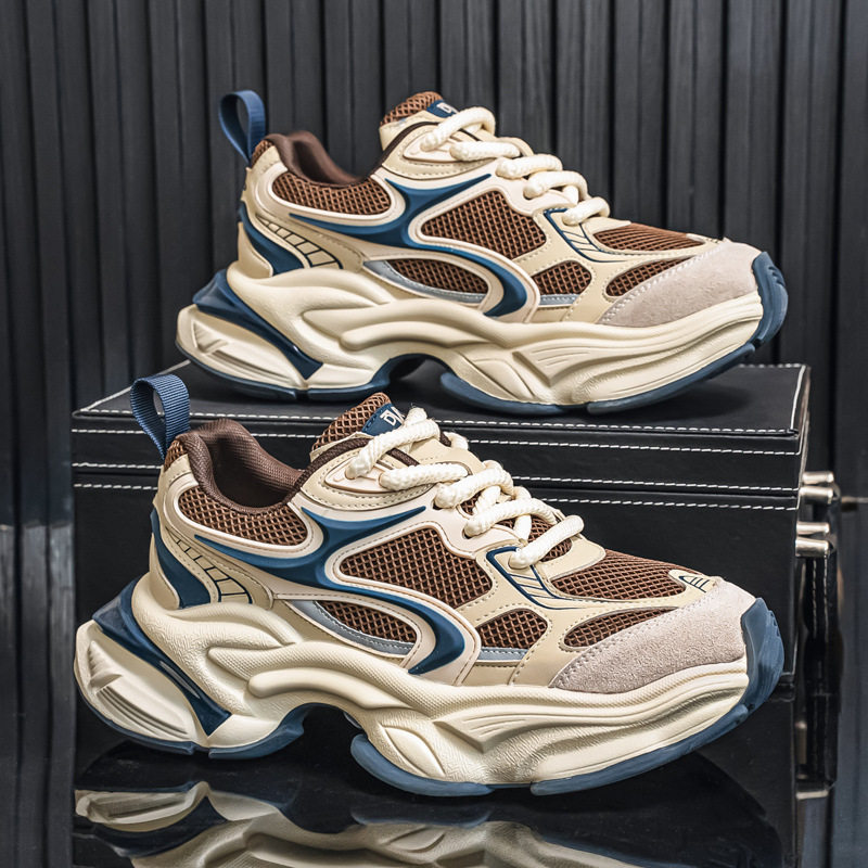 2026夏季新款气垫鞋子男秋季潮流百搭高帮休闲鞋内增高舒适板鞋男