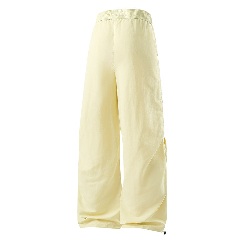 宽松直筒垂感长裤男女夏季阔腿休闲风慵懒风大码薄款高腰