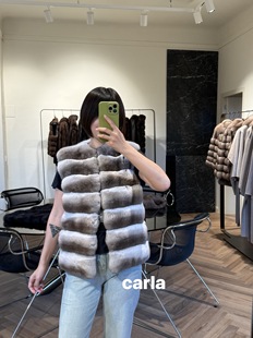 fabio gavazzi  龙猫马甲 可拆卸 皮草25新款 意大利正品代购