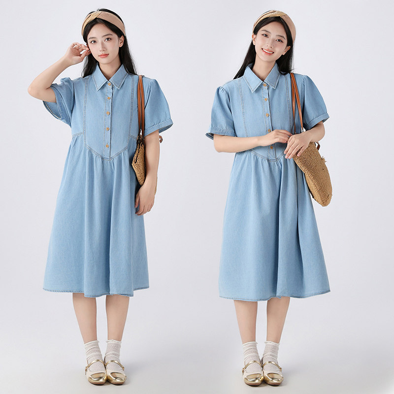 胖女童连衣裙加肥加大夏季裙子