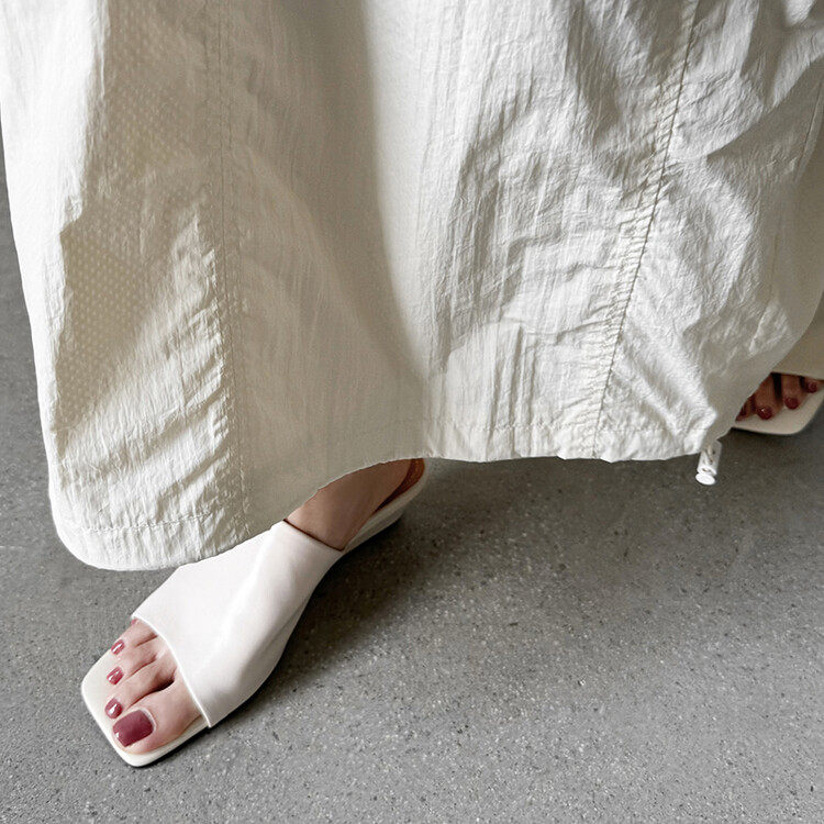 巨软真羊皮~4.5cm坡跟一字凉拖鞋女夏外穿时尚复古方头露趾半拖鞋,女鞋,一字拖,淘宝优惠券,粉丝福利购,淘宝优惠卷