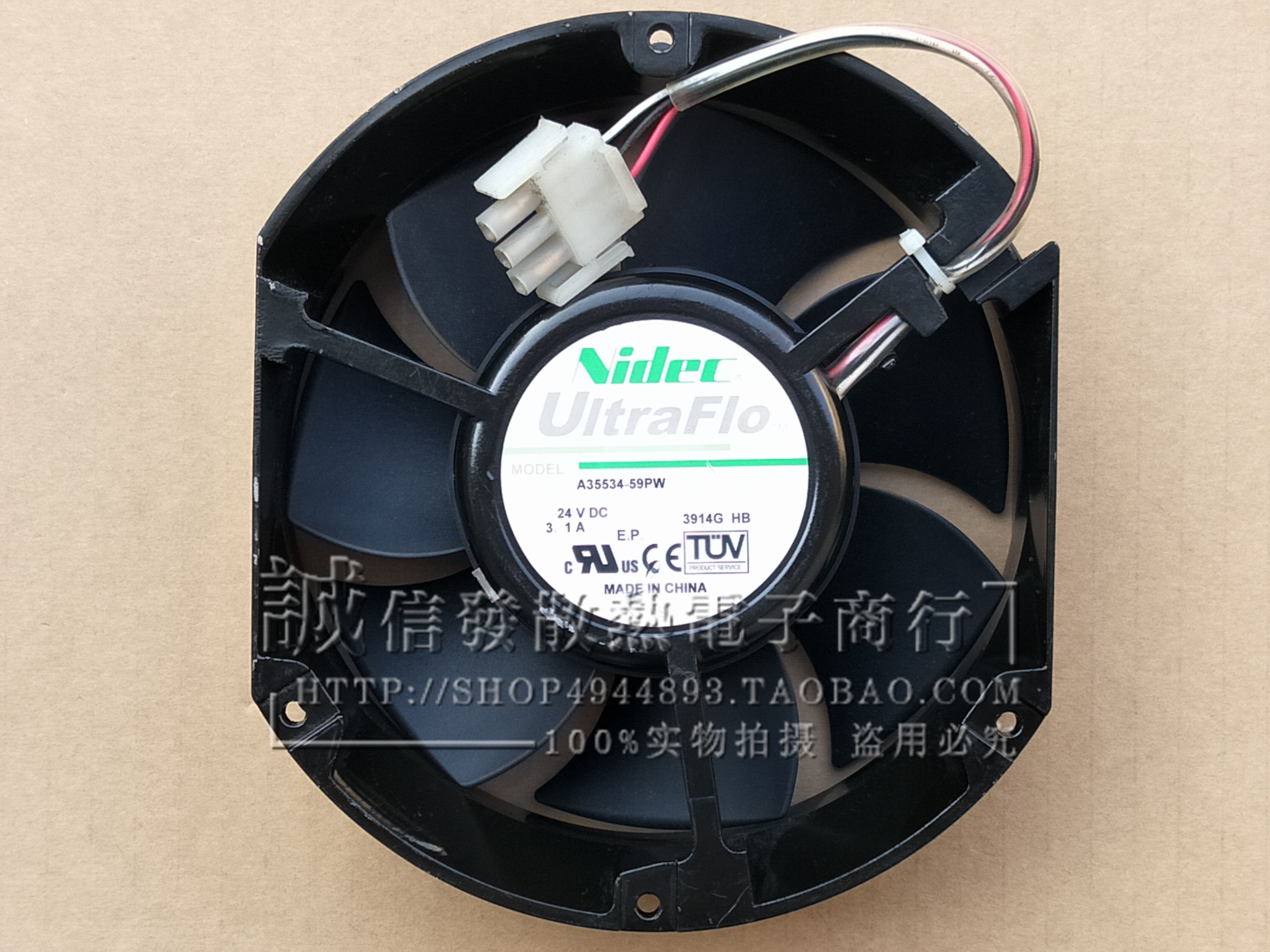 尼迪克NIDEC变频器风扇 A35534-59PW 24V 3.1A 3线 17251暴力风扇
