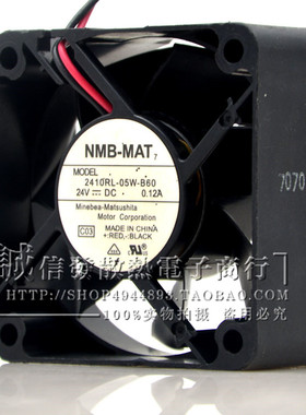 原装 NMB 2410RL-05W-B60 6025 24V 0.12A 6CM 变频器 散热风扇