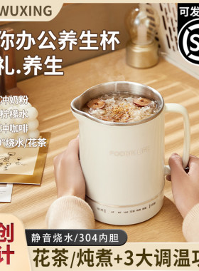 旅行养生壶一体炖煮烧水杯迷你小型办公室养生杯宿舍学生一人用