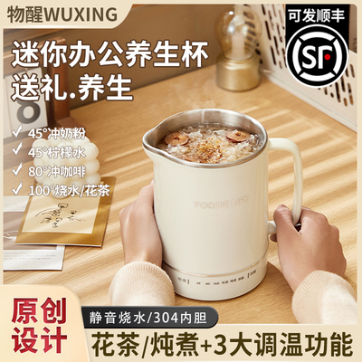 旅行养生壶一体炖煮烧水杯迷你小型办公室养生杯宿舍学生一人用