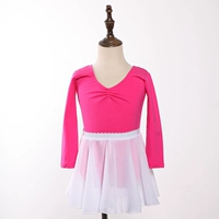 Красный шифоновый лонгслив