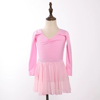 Красный шифоновый лонгслив