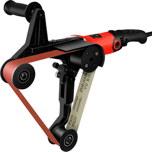 不锈钢圆管抛光机电动手持拉丝机小型外圆管材砂带机金属除锈神器