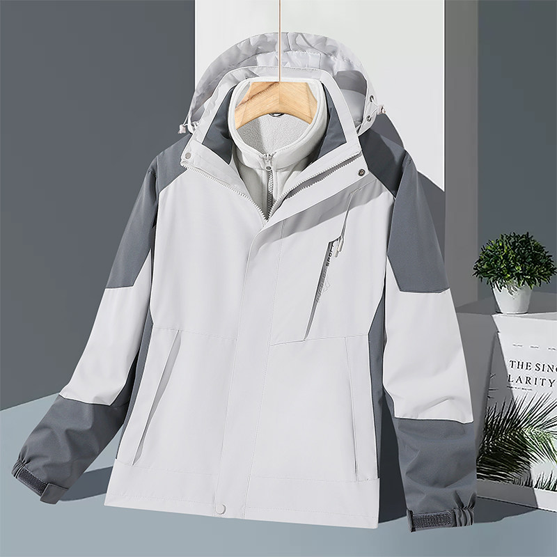三合一防水冲锋衣工装定制logo