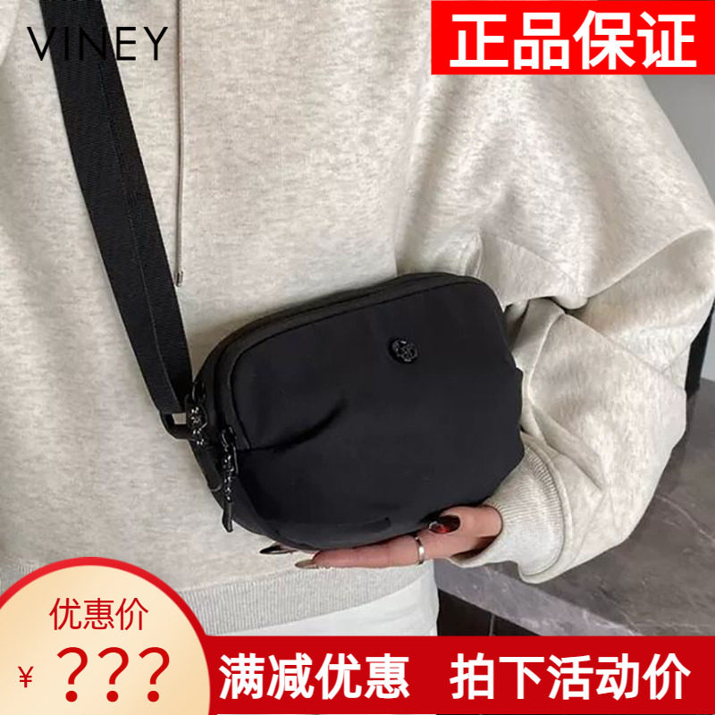 Viney包包2026新款胸包单肩帆布小包男女轻便休闲骑行腰包斜挎包