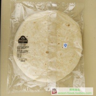 Mission麦西恩美之享12寸面饼 嫩牛五方饼皮鸡肉卷大面饼墨西卷饼