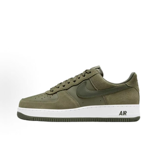 NIKE/耐克 AF1 force 1 翻毛皮 经典舒适男款白绿板鞋 IB6388-200